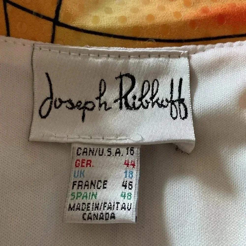 Joseph Ribkoff  | Bright Abstract Jacket - Picture 5 of 8